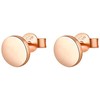 Beneto Rožinė auksinis plated sidabrinis earrings AGUP1956-ROSE