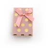 Beneto Exclusive Rožinė gift box with auksinis dots KP7-8