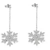 Beneto Shiny sidabrinis earrings Snowflakes AGUP2753