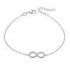 Beneto Sidabrinis bracelet with crystals AGB483 / 20