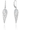 Beneto Sidabrinis dangling earrings Angel wings AGUC2613
