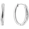 Beneto Sidabrinis oval earrings AGUC187
