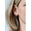 Beneto Sidabrinis earrings with mėlynas crystals AGUC1156