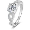 Beneto Sidabrinis glittering ring AGG204