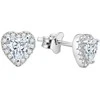 Beneto Sidabrinis heart earrings AGUP1175