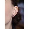 Beneto Sidabrinis heart earrings AGUP1527S