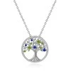Beneto Sidabrinis pakabukas with glittering zircons Tree of Life AGS1232 / 47