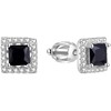 Beneto Sidabrinis square earrings AGUP1551S