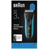 Braun - Series 3+ Electric Shaver, Precision Trimmer, Wet &amp; Dry, 3040S - Mėlyna