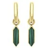 Breil Modern auksinis-plated earrings with malachite Stylize TJ3659