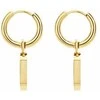Breil Modern auksinis-plated earrings with malachite Stylize TJ3659