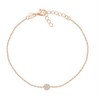 Brilio Silver Matching bronze bracelet made of sidabrinis with zircons BR38R