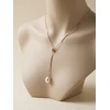 Brilio Silver Gold-plated flexible pakabukas with real pearl NCL221R