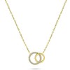 Brilio Silver Brilio Sidabrinis Beautiful auksinis-plated pakabukas with zircons NCL100Y