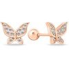 Brilio Silver Brilio Sidabrinis Gražūs bronziniai auskarai Butterfly EA631R