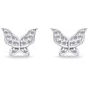 Brilio Silver Gražūs sidabriniai auskarai Butterfly EA631W