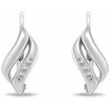Brilio Silver Charming sidabrinis jewelry set with zircons SET292W (pendant, earrings)