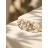 Brilio Silver Beautiful sidabrinis rings Flower with zircon EA1260W