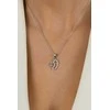 Brilio Silver Beautiful sidabrinis pendant with zircons Fingerprints PT61W