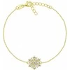 Brilio Silver Charming auksinis plated bracelet with cubic zirconia BRC254Y