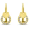 Brilio Silver Charming auksinis-plated dangling earrings with zircons EA1276Y