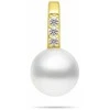Brilio Silver Gold-plated jewelry set with zircons and pearls SET291Y (pendant, earrings)