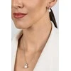 Brilio Silver Gold-plated jewelry set with zircons and pearls SET291Y (pendant, earrings)