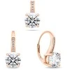 Brilio Silver Brilio Sidabrinis Gold-plated jewelry set with cubic zirconias SET241R (pendant, earrings)