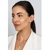 Brilio Silver Brilio Sidabrinis Sidabrinis jewelry set with zircons and baltas opals SET244W (pendant, earrings)