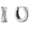 Brilio Silver Brilio Sidabrinis Charming apvalūs sidabrinis auskarai EA207W