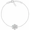 Brilio Silver Charming sidabrinis bracelet with zircons Snowflake BRC254W
