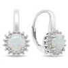 Brilio Silver Brilio Sidabrinis Charming sidabrinis auskarai su cirkoniais ir opalais EA930W
