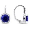 Brilio Silver Brilio Sidabrinis Charming sidabrinis earrings with mėlynas zircons EA122WB
