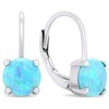 Brilio Silver Brilio Sidabrinis Charming sidabrinis auskarai su sintetiniais opalais EA370WLB