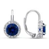 Brilio Silver Brilio Sidabrinis Charming sidabrinis earrings with mėlynas zircons EA126WB