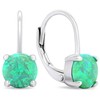 Brilio Silver Brilio Sidabrinis Charming sidabrinis auskarai su sintetiniais opalais EA370WG