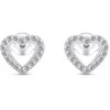 Brilio Silver Charming sidabrinis earrings Hearts with cubic zirconia EA355W