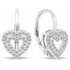 Brilio Silver Brilio Sidabrinis Charming sidabrinis heart earrings EA111W