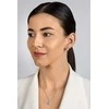 Brilio Silver Sparkling sidabrinis jewelry set with zircons SET262W (chain, pendant, earrings)