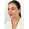 Brilio Silver Charming sidabrinis jewelry set with zircons SET223W (pendant, earrings)