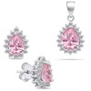 Brilio Silver Brilio Sidabrinis Sidabrinis jewelry set Drop with zircons SET226WP (pendant, earrings)