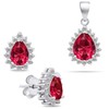 Brilio Silver Brilio Sidabrinis Sidabrinis jewelry set Drop with zircons SET226WR (pendant, earrings)