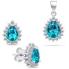 Brilio Silver Brilio Sidabrinis Sidabrinis jewelry set Drop with zircons SET226WAQ (pendant, earrings)