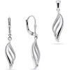 Brilio Silver Sidabrinis jewelry set SET202W (pendant, earrings)