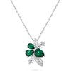 Brilio Silver Brilio Sidabrinis Charming sidabrinis jewelry set with zircons SET248WG (pakabukas, earrings)