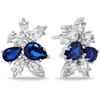 Brilio Silver Brilio Sidabrinis Charming sidabrinis jewelry set with zircons SET248WB (pakabukas, earrings)
