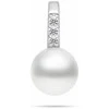 Brilio Silver Jewelry set with genuine pearls and zircons SET291W (pendant, earrings)