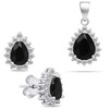 Brilio Silver Brilio Sidabrinis Sidabrinis jewelry set Drop with zircons SET226WBC (pendant, earrings)