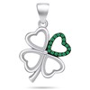 Brilio Silver Brilio Sidabrinis Charming sidabrinis sėkmės žavesys Four Leaf Clover PT80W
