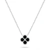 Brilio Silver Charming sidabrinis pakabukas Juodas Clover NCL222WBC
